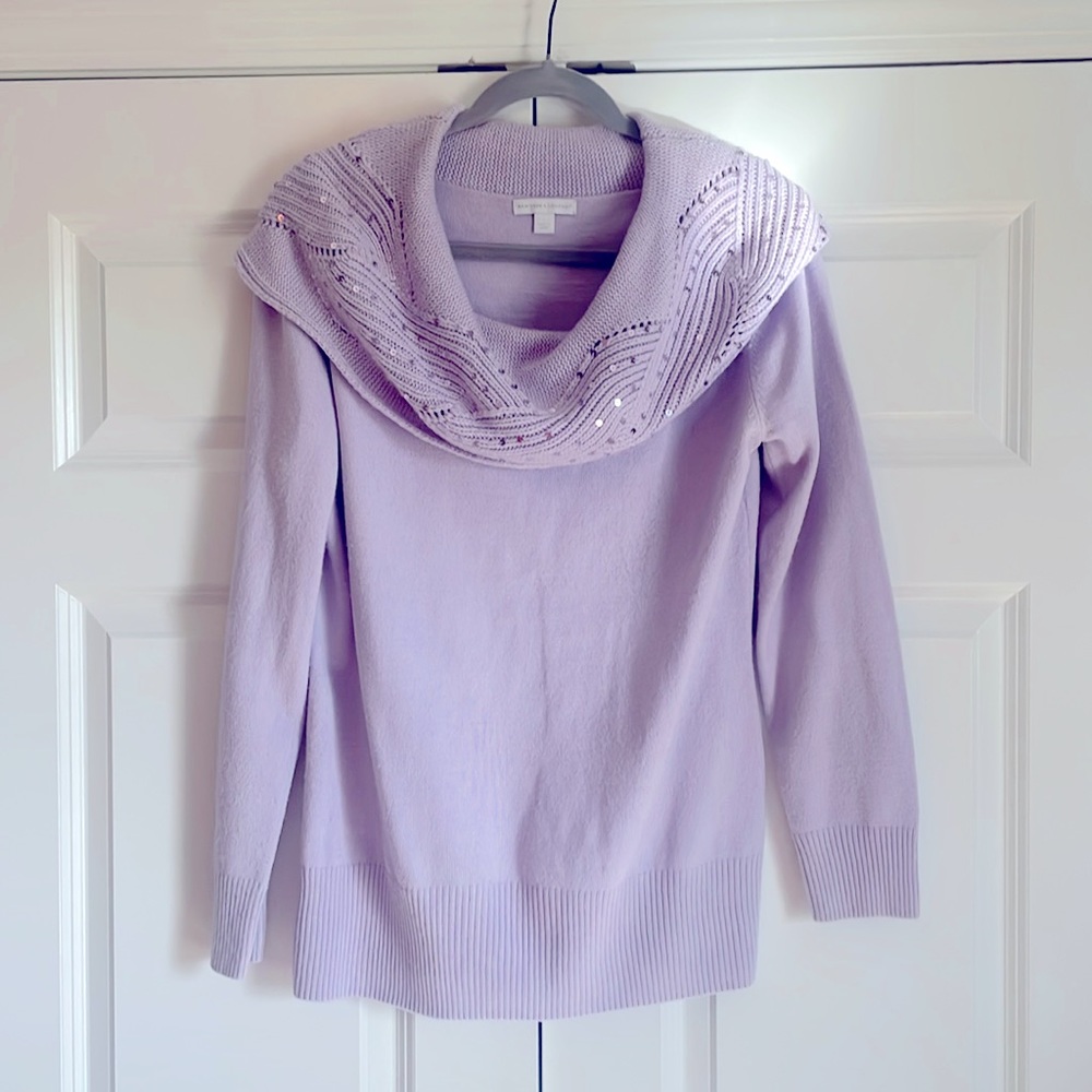 NY&Co Lavender Sweater Sz L
